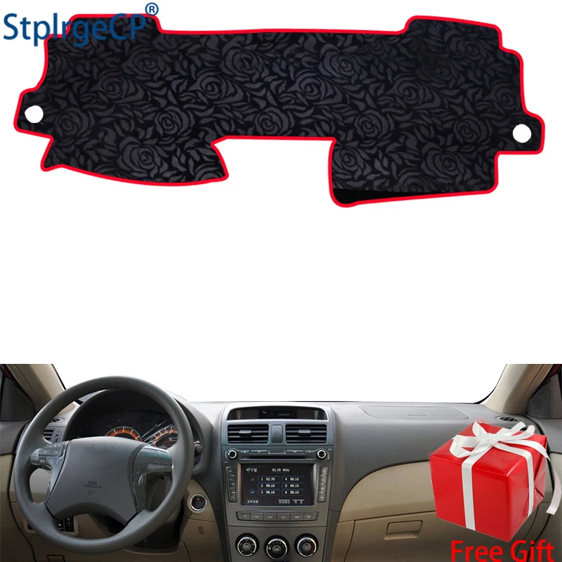 

Latest Rose Pattern Non-slip Car Dashboard Cover Dash Mat Pad DashMat ANti-UV Car Sticker for BYD L3 2010-2015 Car Styling