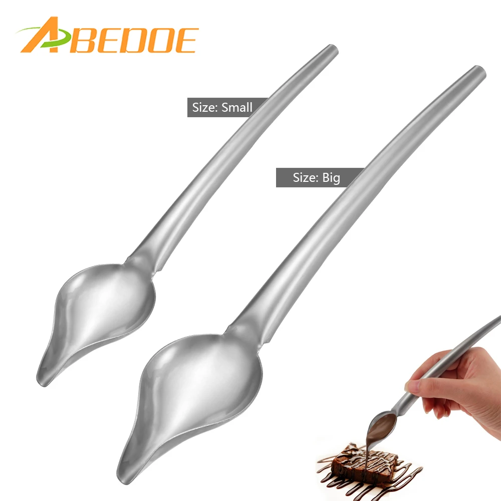 

Kitchen Gadget DIY Stainless Steel Chocolate Spoon Fondant Pencil Filter Spoons Cake Decoration Baking Pastry Tools Accessories