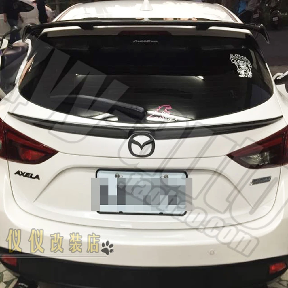 

Carbon Fiber Rear Middle Spoiler Wing for Mazda 3 Axela Hatchback 2014-2016