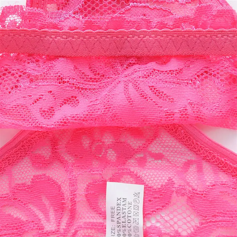 Sexy Women G-string Thongs Lace Floral Sheer Low Waist Underwear Soft Lingerie Cotton Crotch Briefs Seamless Panties Party  39 (6)