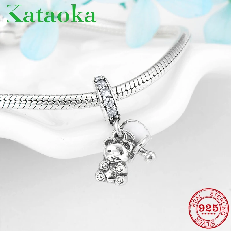 

Lovely Nipple Baby Bear Pendant 2018 Fashion Charms 925 Sterling Silver Fit Original Pandora Charm Bracelet Jewelry Making