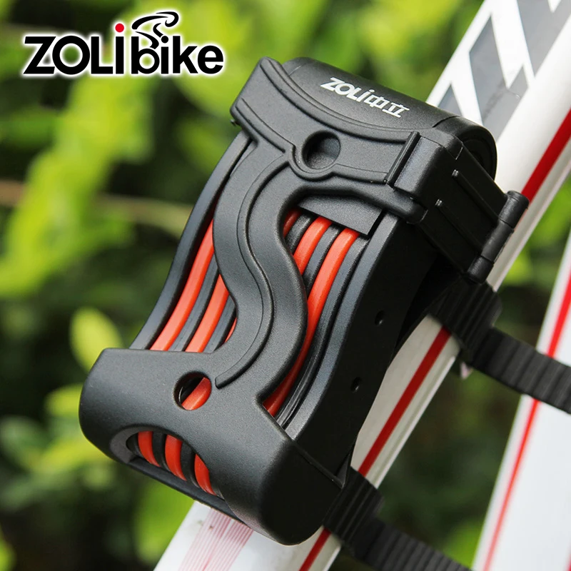 ZOLibike Bicycle Lock Anti Theft Chain Foldable Mini Cycling Folding Lock Alloy Steel Bike Locks