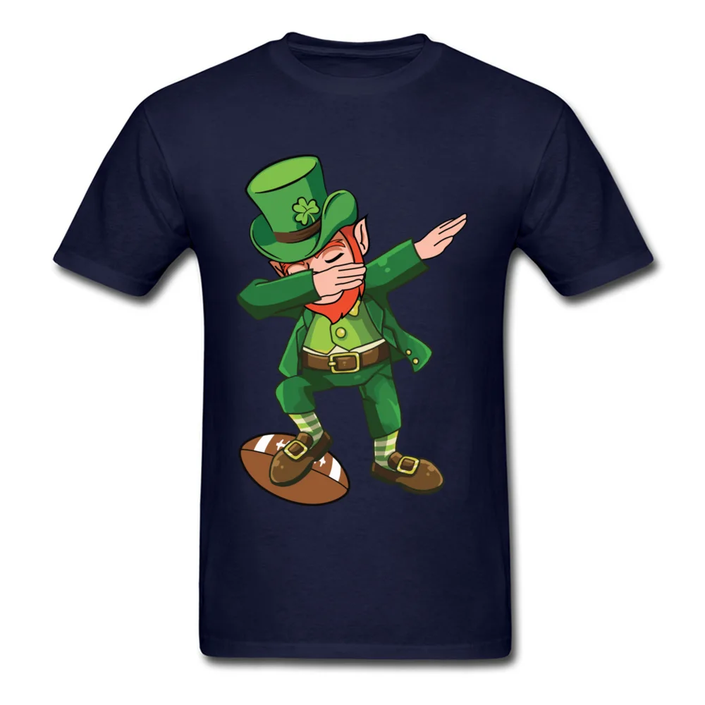 Dabbing Ireland Leprechaun футболка легенда о Зельде смешные игры футболки мужские ругби День Святого Патрика лучший подарок футболка Мультфильм - Цвет: Тёмно-синий