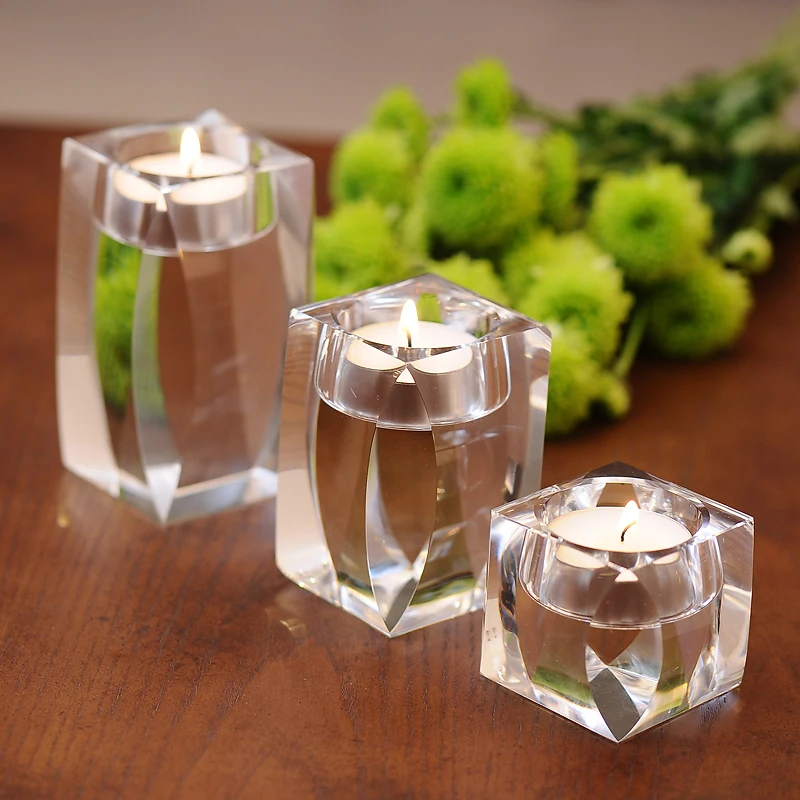

European crystal candle holders wedding centerpieces for tables candelabros decorativos de velas candlestick candles home decor