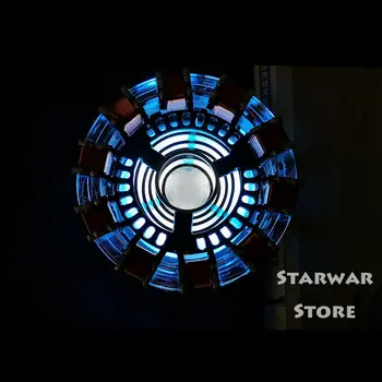 

Light Powered Arc Reactor Men Heart DIY Model Kit LED Chest USB Movie Props DIY Model Lamp