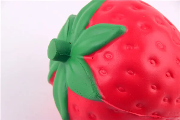 Big Jumbo Juicy Squishy Strawberry Fake Artificial Food Fruit Memory Foam Venting toys - 19
