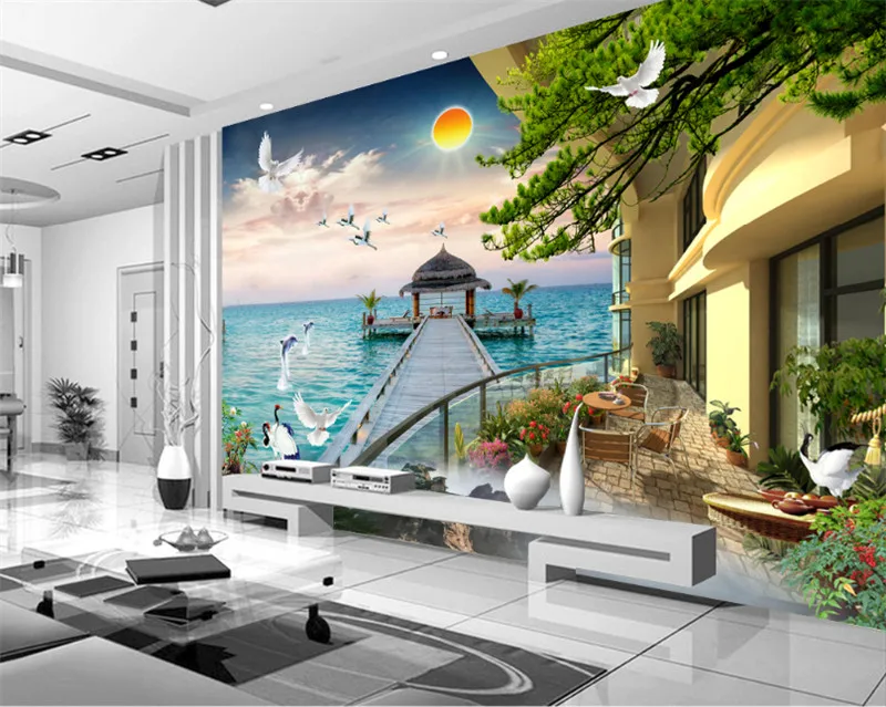 Обои для фотографий на заказ 3d фото нетканые обои природная стена фотообои
