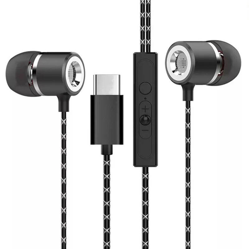 

1pc Eardphone For Usb Leeco Type-c Headset with Mic Type C Earphones for Xiaomi Letv LeEco Le 2 Pro Max 2 Phone Earphone