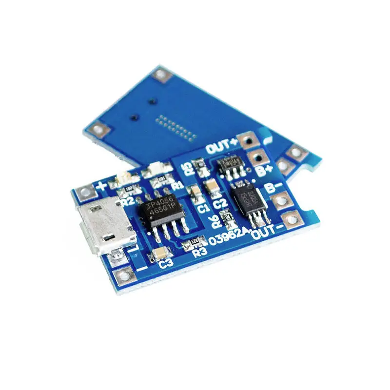 

Glyduino 18650 Lithium Battery Charging Board with Protection3.6 4.2 3.7V 1A Micro USB Charger Module for Arduino DIY Smart