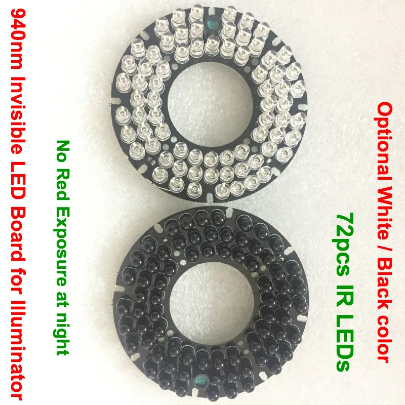 Lihmsek 90degre 940nm Invisible LED Board for IR Infrared Illuminator CCTV Camera No red