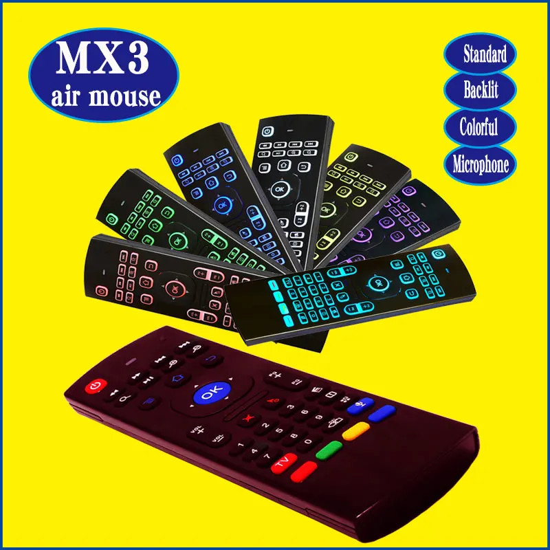 MX3 цветная Летающая воздушная мышь с подсветкой 2 4g беспроводной пульт
