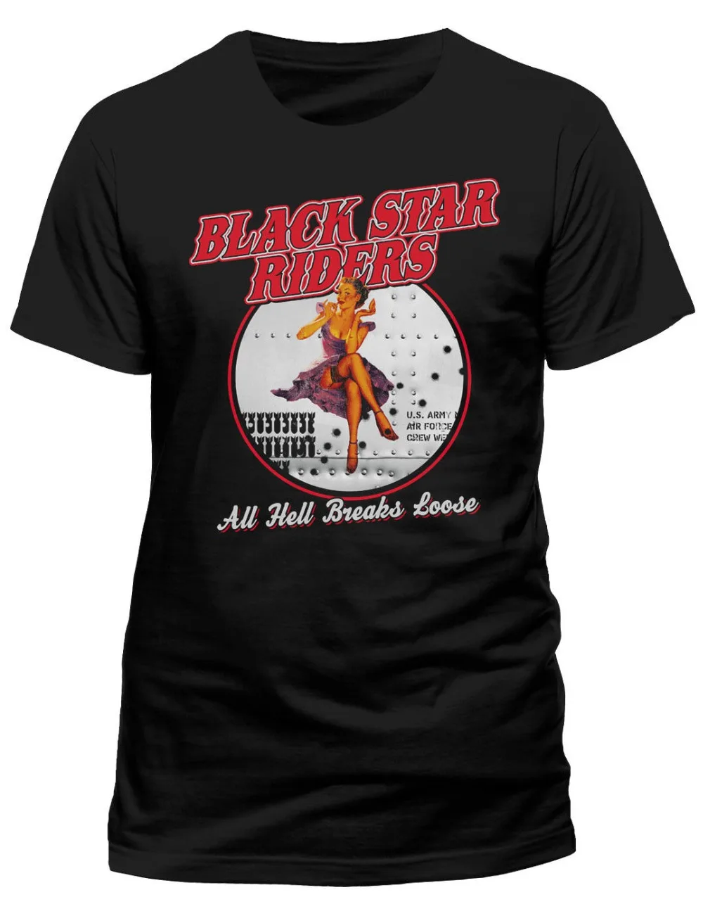 2018 Latest Fashion BLACK STAR RIDERS' All Hell INTERRUZIONI LARGA' T SHIRT NUOVO E ORIGINALE O 