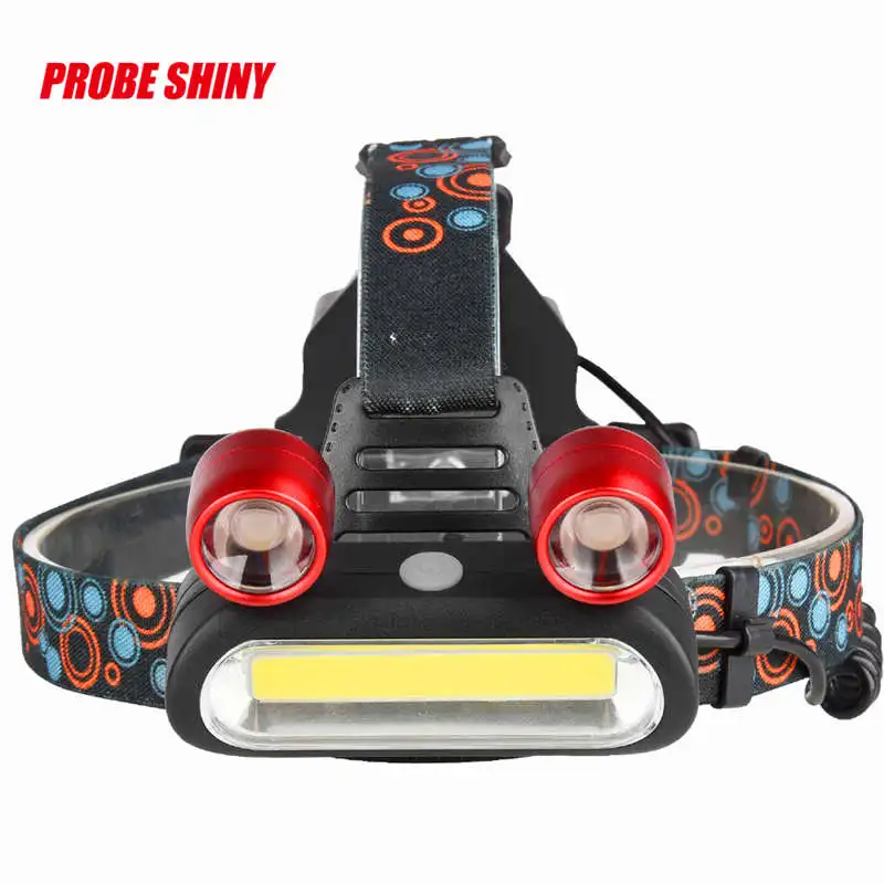 15000LM 2x XM-L T6 LED +COB Rechargeable 18650 Headlamp Head Light Torch led flashlight 18650 led flashlight usb #4A29 (7)