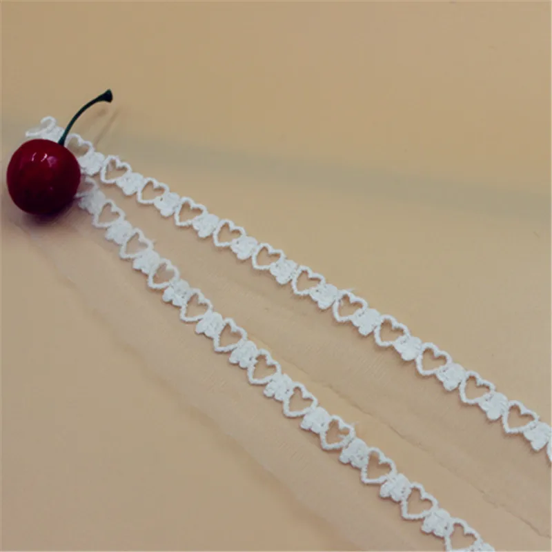 

20 yard 3.2cm 1.25" wide ivory beige gauze mesh tulle cotton embroidered tapes lace trim ribbon fabric 1140678QL4K584