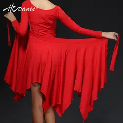 Для женщин Хип фартук Костюмы для латиноамериканских танцев танцевальная Платье с поясом нерегулярные юбка ретро танец Интимные