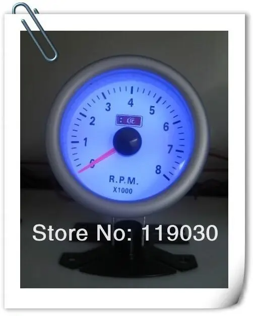 ,2 inch 52mm LED blue light car meter tachometer/RPM gaugecar meter