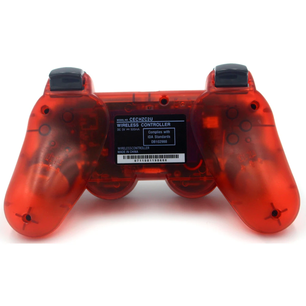 Беспроводной прозрачный цветной Bluetooth Контроллер JIELI для Sony PlayStation Dualshock 3 PS3
