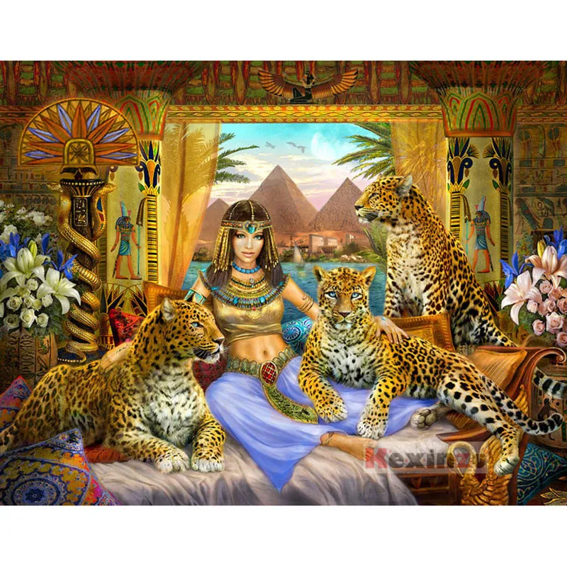 

Full 5D DIY Square Diamond Painting Cross Stitch -Leopard beauty- 3d Round Embroidery Mosaic Resin Home Decor Gift WW-000110