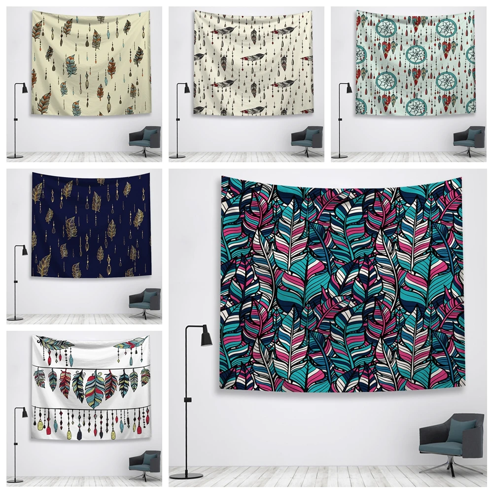 

Indian Dreamnet printed Tapestry For Bedroom Wall Hanging decoration polyester Home Improvement tapestries Yoga Beach Mat
