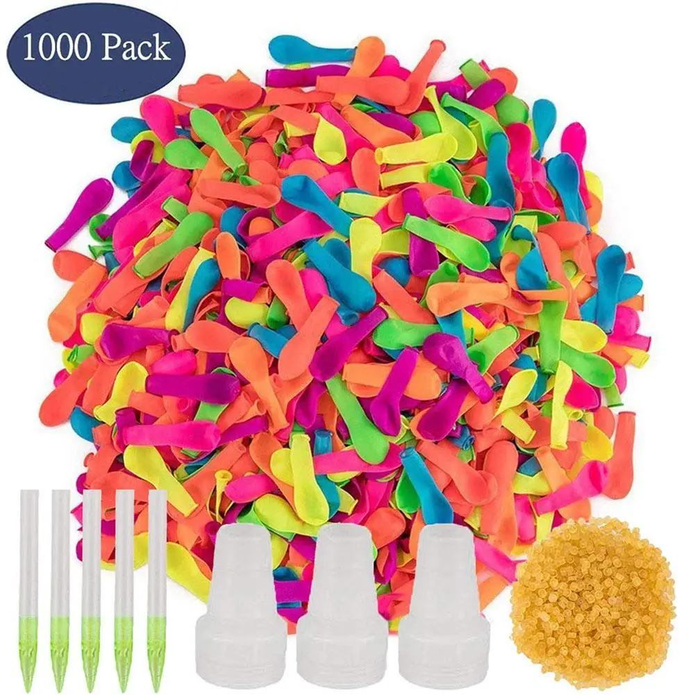 1000 шт забавные водяные воздушные шары с заправкой быстро легко набор латексная Водяная бомба воздушные шары бой игры для детей взрослых - Цвет: Multicolor
