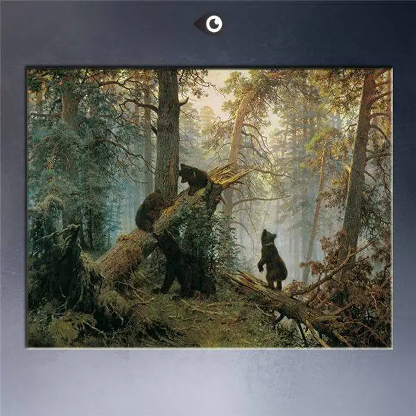 

Morning In A Pine Forest,1889giclee Print By Ivan Ivanovich Shishkin The World Famous Oil Painting On Canvas Free Shipment