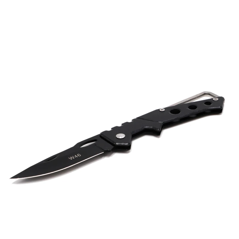 Охотничий нож для походов на открытом воздухе Jumngle практичный охотничий ручной инструмент для выживания тактический тонкий шахтный полувоенный портативный нож - Цвет: Черный