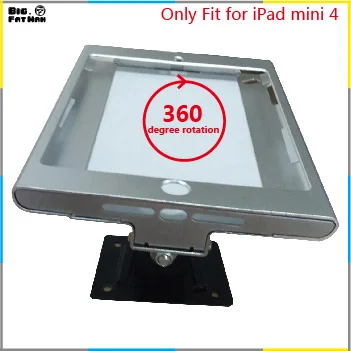 

Fit for iPad mini 4 wall mount metal case store display retail bracket store tablet pc lock holder support Adjust the angle