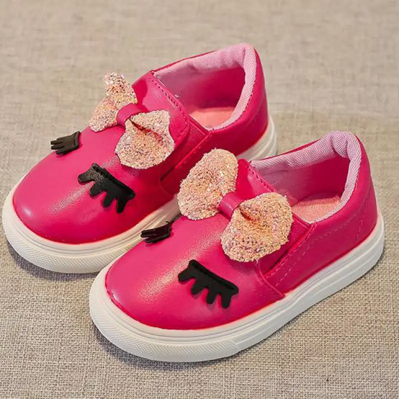 

Spring Autumn Girls Casual Shoes Cute Eyebrow Kids Sneaker Fashion Beauty Bowknot Children Shoes Baby Girl Sneaker Bj17130