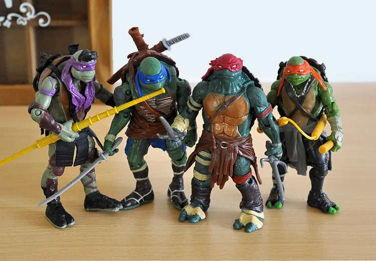 

Children's gift 4 pieces/set Turtles toy the joints can mover freely Ninja doll