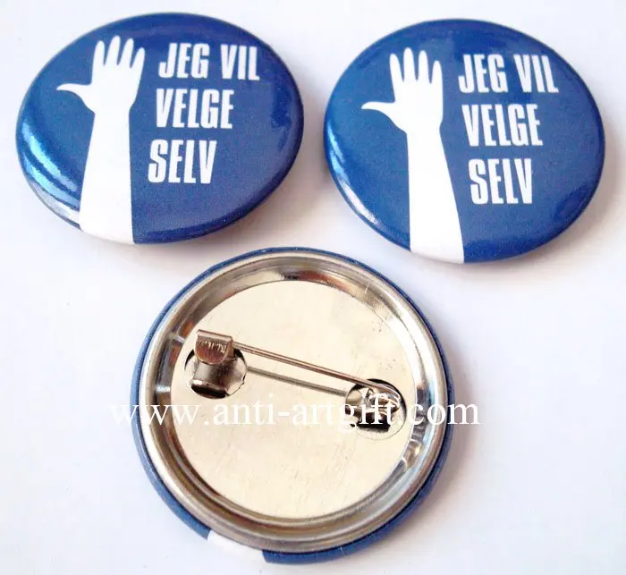 

Custom Promotional club of button badge Club printing your logo soft enamel Hand button pin brooch EXW price cheap price