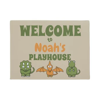 

Dinosaur Welcome Doormat Home Decoration Entry Non-slip Door Mat Rubber Washable Floor mat