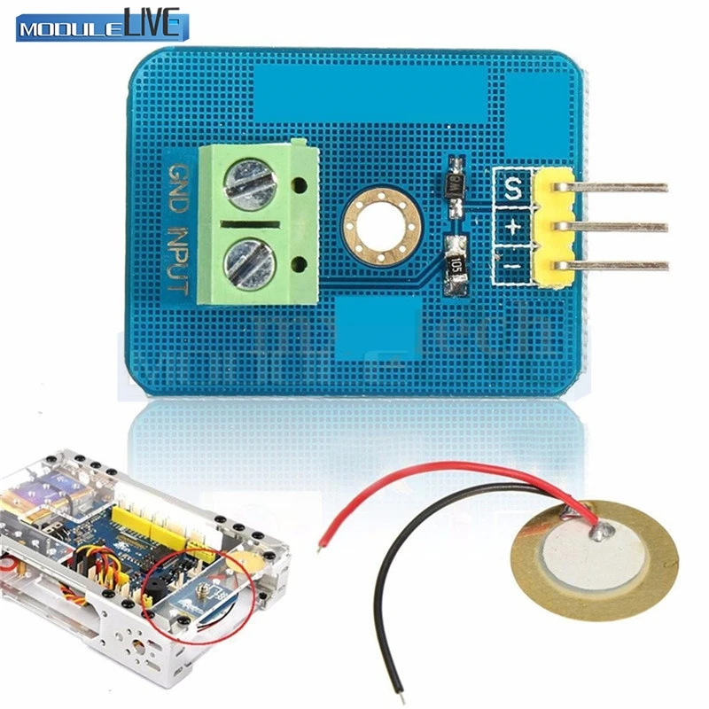 Buy 1Pcs Ceramic Piezo Vibration Sensor Analog Output