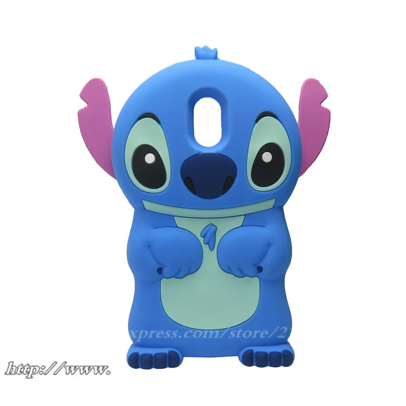 Fashion Gift Phone Bag Cute 3D Cartoon Stitch Silicon Cover Case For Lenovo Vibe P1m |