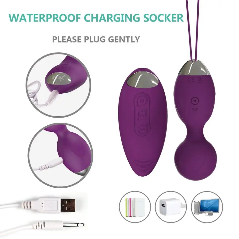 Kegel Simulator Vibrating Egg Remote Control Sex Toy Smart Ball For Women Clitoris Love Egg Kegel Balls Exercises Beads Vaginal