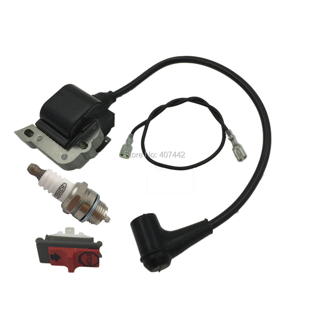 

Свеча зажигания для бензопилы, переключатель, катушка зажигания для Husq50 51 55 254 257 261 262XP 266 268 272XP, замена