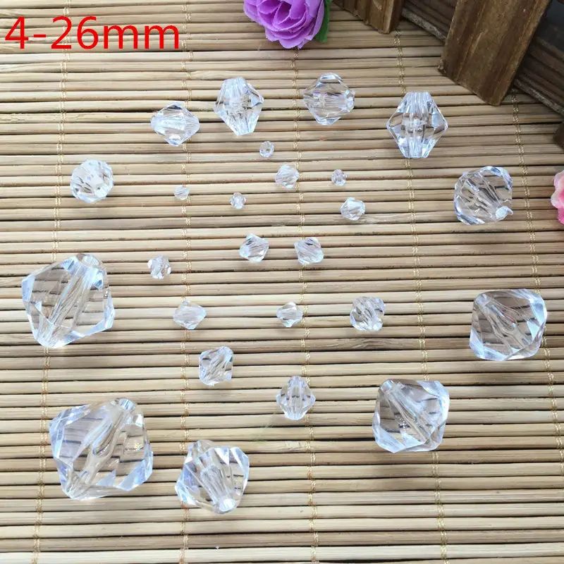 

Sell 4-26 mm acrylic dots with a transparent color matching bracelet and necklace hang jewelry DIY