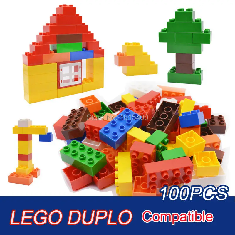 Baby Toys Large Size Building Blocks Plastic Assembly Model Big Bricks Learning Educational Toys For 3 Years Olds 100pcs/set baby-brick : image Baby Toys Large Size Building Blocks Plastic Assembly Model Big Bricks Learning Educational Toys For 3 Years Olds 100pcs/set baby-brick