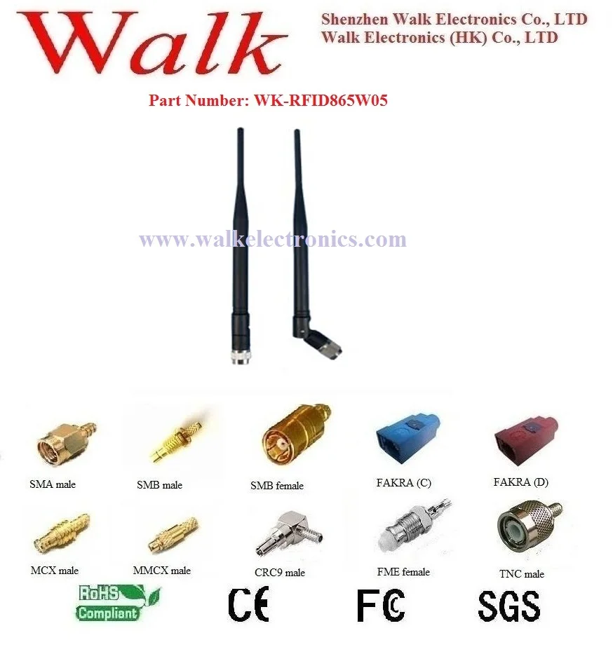 Антенна UHF RFID: 865-868 МГц, 5dBi, всенаправленная