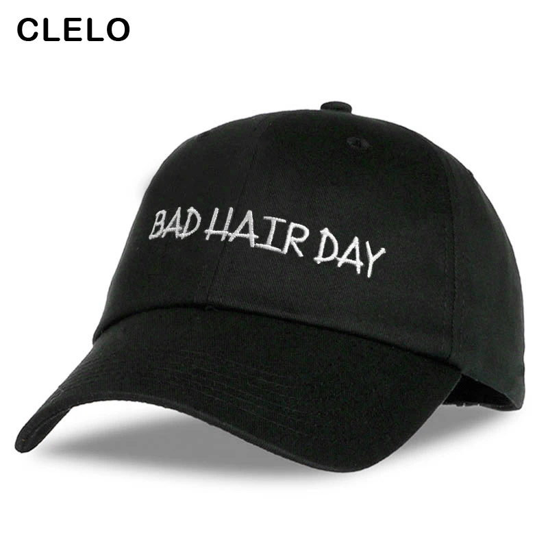 

Bad Hair Day hat Black Baseball Cap Adjustable chapeau embroidery Letter Caps Fashion headdress Dad HAT Snapback Cap