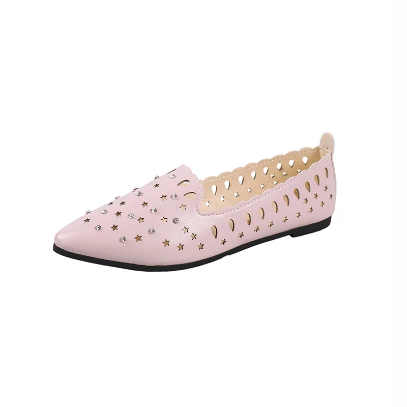

2019 spring summer new Korean version of the single shoes hollow sandals hole shoes large size ladies casual shoes women's shoes