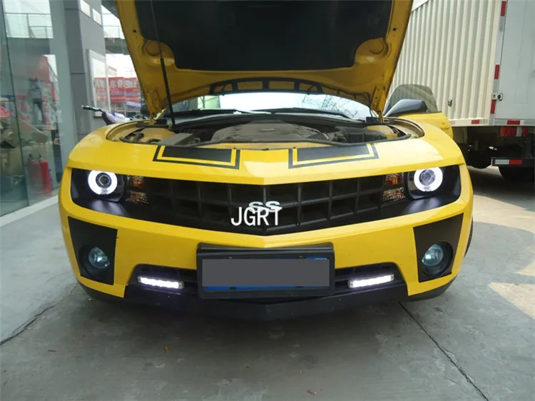 Автомобильные стильные фары 2010-2012 Для Camaro DoubleU Angel Eye светодиодный DRL Объектив двойной луч H7 HID Xenon bi xenon объектив