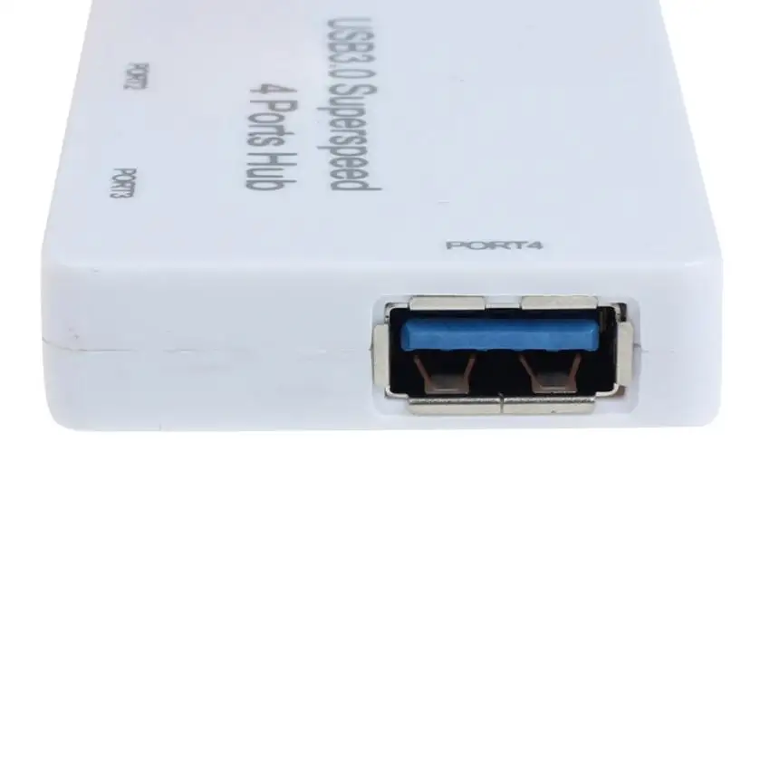 Питание 3,0 концентратор 4 порта USB супер скорость компактный концентратор адаптер для ПК LapMac