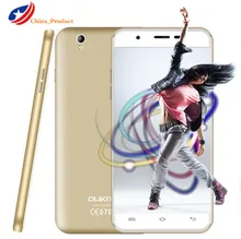 2.5D изогнутый экран 5.5 ”Oukitel U7 Макс смартфон MT6580A Android 6.0 Quad Core 1 ГБ оперативной памяти + 8 ГБ ROM WCDMA 1280×720 Dual SIM 8.0MP