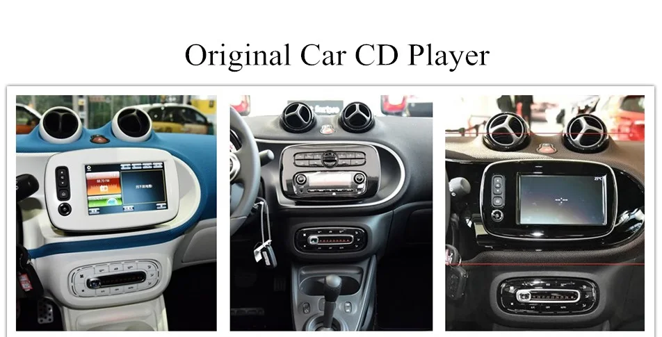 Sale MEKEDE Picture in picture function Octa core Android 8.0 Car tape recorder GPS DVD Player For Mercedes Benz SMART 2015 2016 6