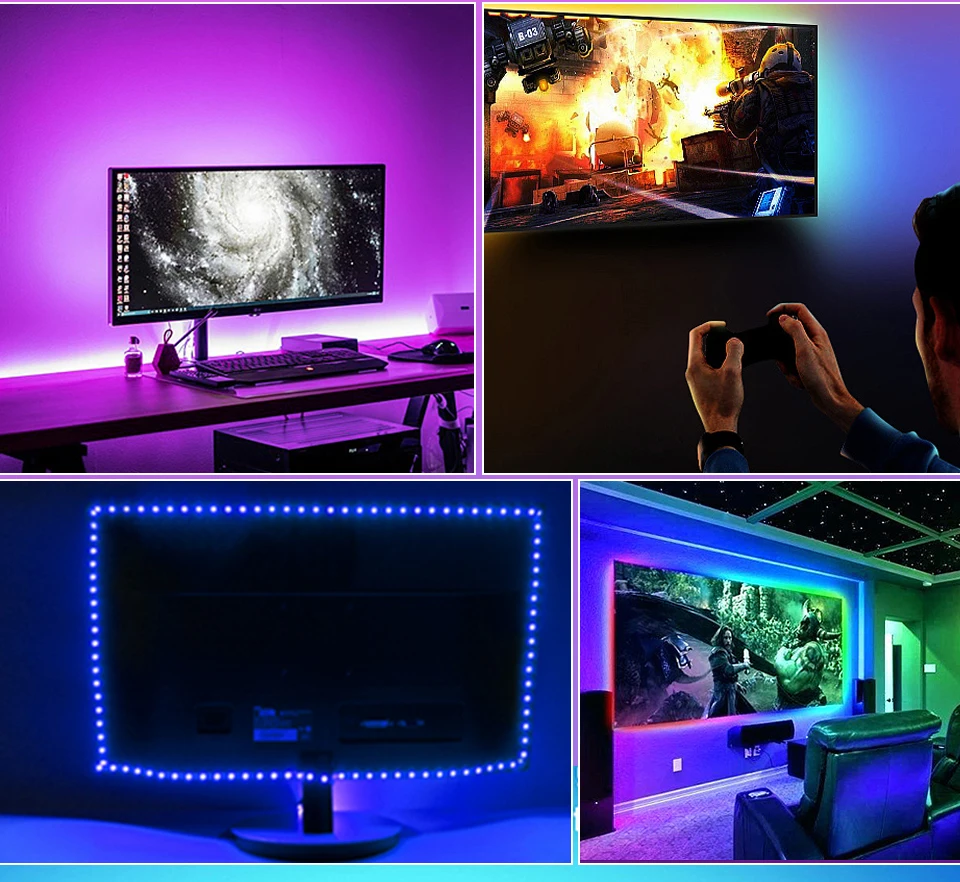 LED Night Light Lamp IR Remote with Music Controller Waterproof RGB USB Night Lights for Children Atmosphere LED Night Lamp (7)