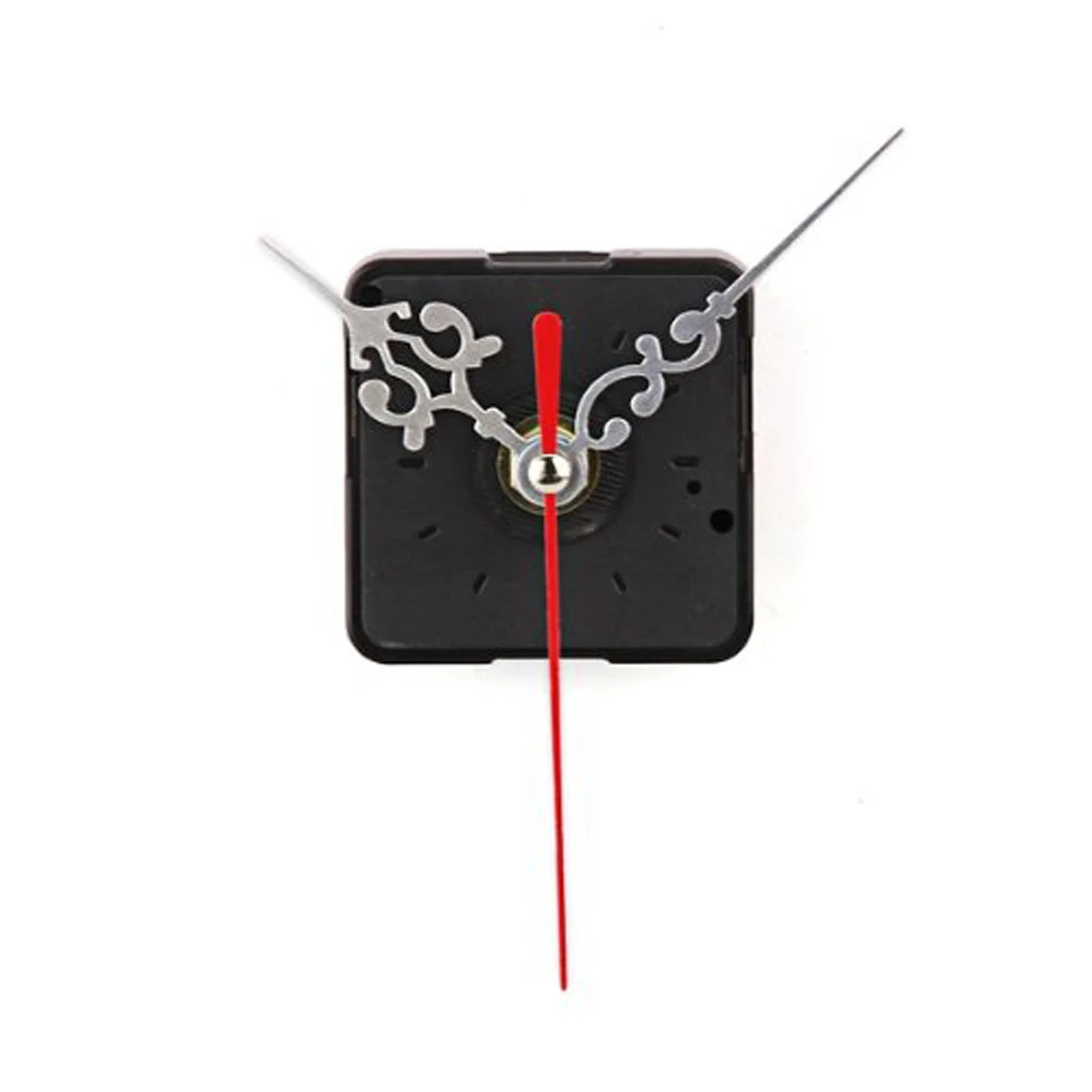 

YCYS! Clock Movement Mechanism with Silver Hour Minute Red Second Hand DIY Tools Kit