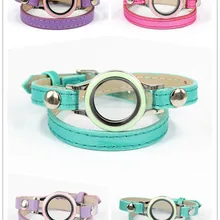 Vinnie дизайн стиль кожаный браслет из нержавеющей стали 25 мм Поворотный стеклянный медальон свободный браслет 5 шт./партия