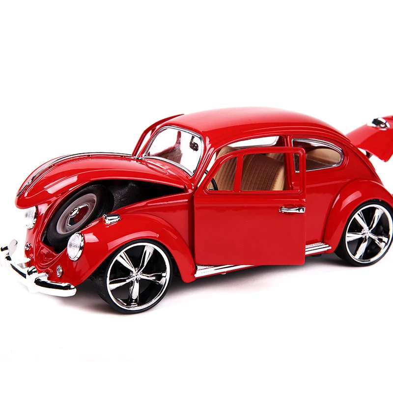 Литая под давлением 1/18 Металл VW Beetle 1967 Классическая коллекция автомобилей фигурка хобби модель игрушки для детей мальчиков подарки без коробки