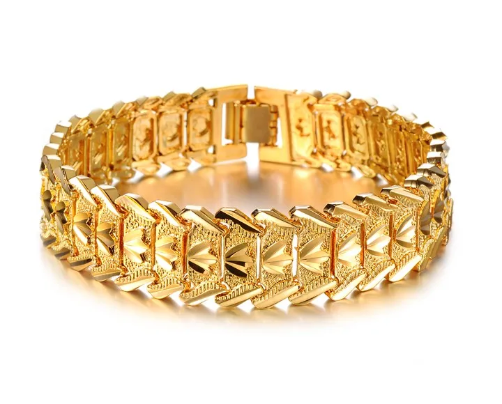 

Fashion Men Jewelry Mens Bracelets Link Chain Bracelet Boyfriend Gift 210mm Length Wedding Party Jewelry