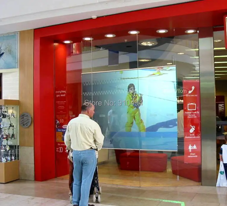 1.524*6m factory wholesale transparent holographic film for shop window